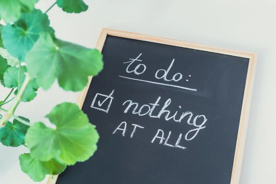 the art of doing nothing
