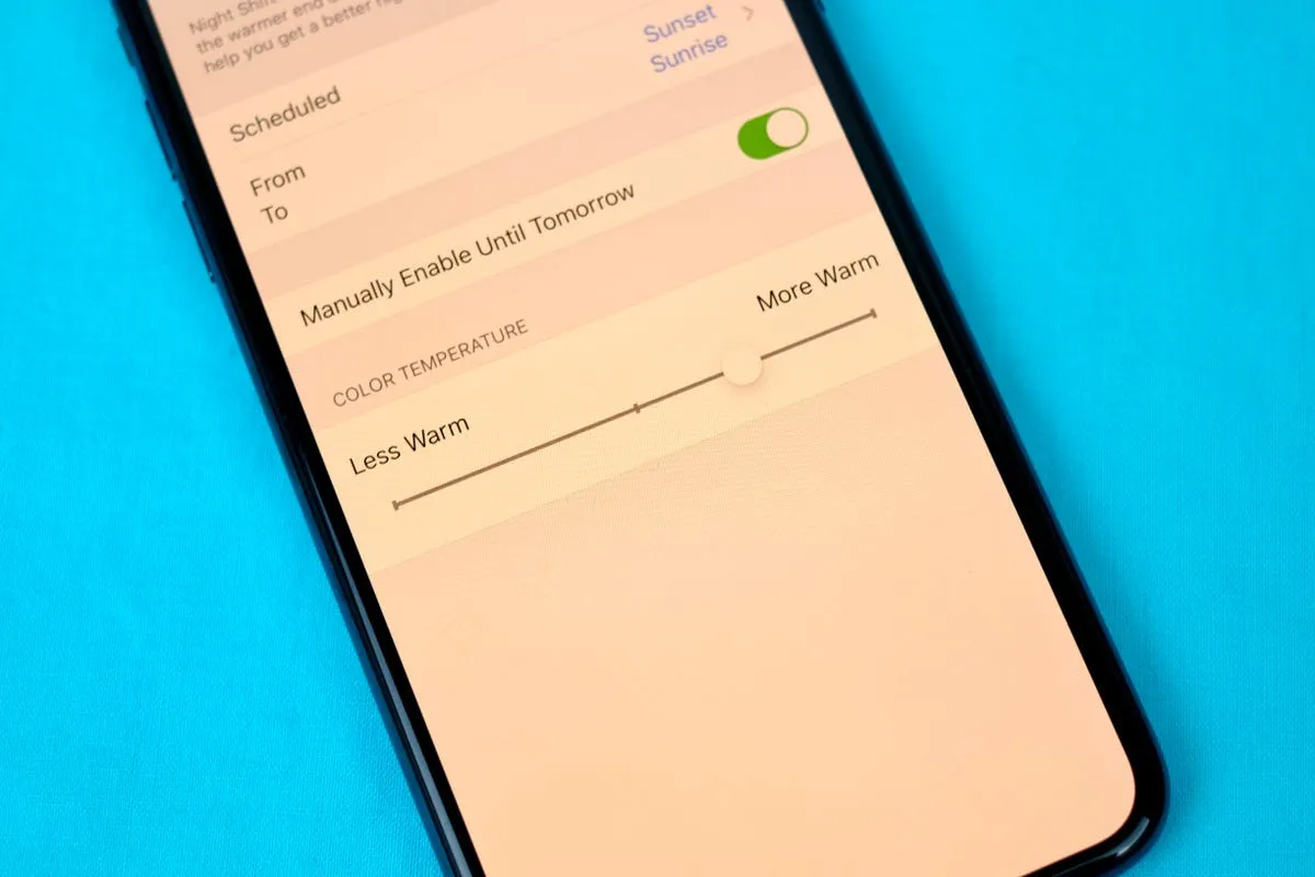 Can I use my phone at night if I use night mode or blue light filters?